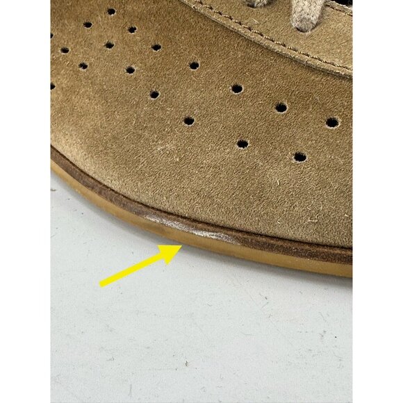 Bottega Veneta Perforated Tan Suede Oxdors Size 44/11-USA main image 11